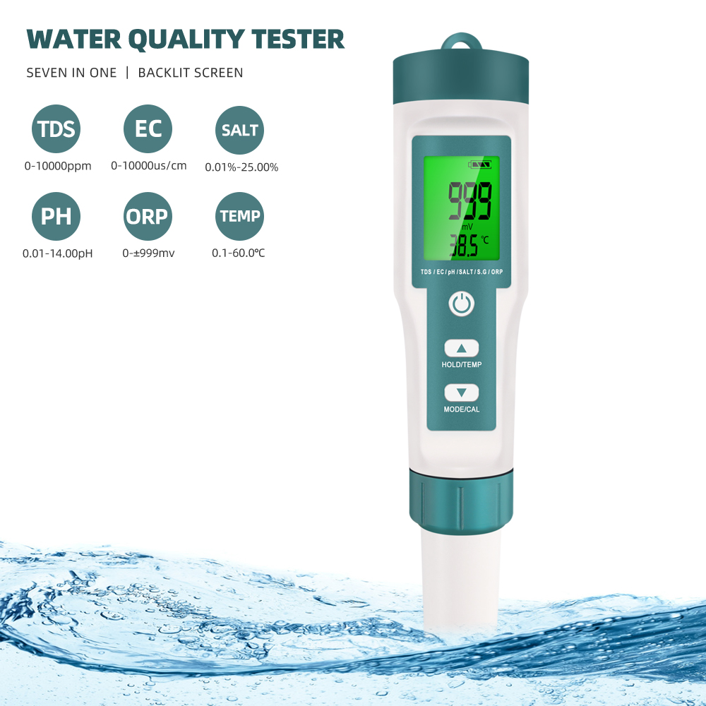 7 en 1 PH TDS EC ORP salinité  - Ph Meter Digital Water Tester avis et prix