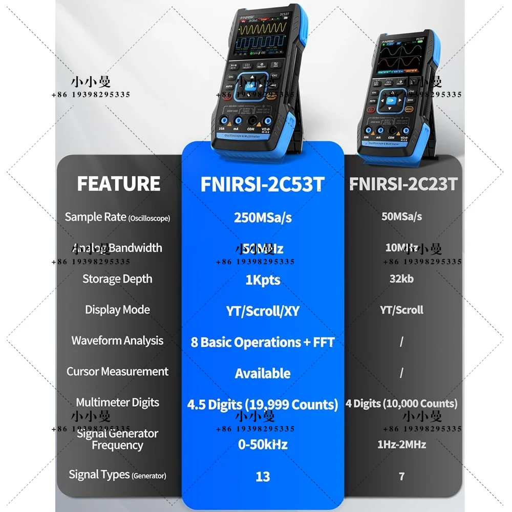 FNIRSI 2C53T : oscilloscope po - Fnirsi Digital Oscilloscope Handheld avis et prix